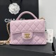Replica Borsa Chanel 25P piccola con patta e manico superiore AS5355 Rosa Imitazioni Falso