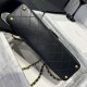 Replica Borsa Chanel 25P con patta e manico superiore AS5356 Nera Imitazioni Falso
