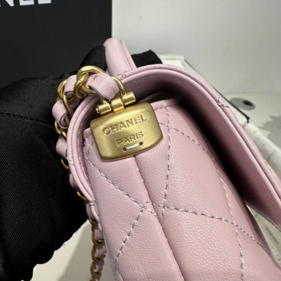 Replica Borsa Chanel 25P con patta e manico superiore AS5356 Rosa Imitazioni Falso Replica Borsa Chanel 25P con patta e manico superiore AS5356 Rosa Imitazioni Falso