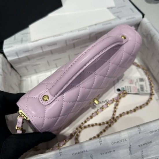 Replica Borsa Chanel 25P con patta e manico superiore AS5356 Rosa Imitazioni Falso Replica Borsa Chanel 25P con patta e manico superiore AS5356 Rosa Imitazioni Falso