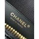 Replica Borsa hobo Chanel 25S AS5528 Metallo dorato Nero Imitazioni Falso