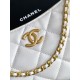 Replica Borsa hobo Chanel 25S AS5528 Oro Bianco Metallizzato Imitazioni Falso