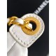 Replica Borsa hobo Chanel 25S AS5528 Oro Bianco Metallizzato Imitazioni Falso