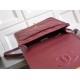 Replica Zaino Chanel 25B Clover Series Vintage AS5715 Pelle di vitello granata Rosso Imitazioni Falso