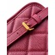 Replica Zaino Chanel 25B Clover Series Vintage AS5715 Pelle di vitello granata Rosso Imitazioni Falso