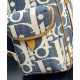 Replica Zaino Dior Hit the Road Dior Oblique denim jacquard Blu Imitazioni Falso