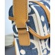 Replica Borsa a tracolla Dior Hit The Road con patta Dior Dior Oblique denim jacquard Blu Imitazioni Falso