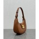 Replica Borsa a tracolla Celine Ava Triomphe Half Moon Caffè Imitazioni Falso