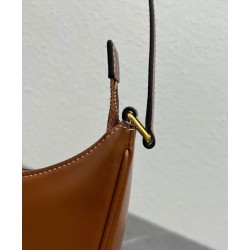 Replica Borsa a tracolla Celine Ava Triomphe Half Moon Caffè Imitazioni Falso