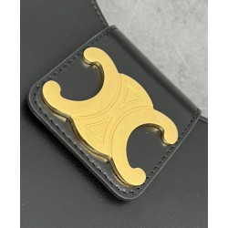 Replica Borsa a tracolla Celine Ava Triomphe Half Moon Nera Imitazioni Falso