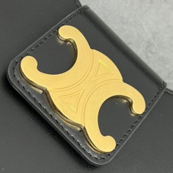 Replica Borsa a tracolla Celine Ava Triomphe Half Moon Nera Imitazioni Falso