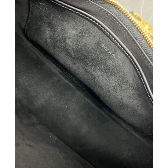 Replica Borsa a tracolla Celine Ava Triomphe Half Moon Nera Imitazioni Falso
