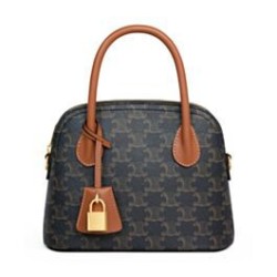 Replica Borsa a mano Celine Teen Honorine Caffè scuro Imitazioni Falso