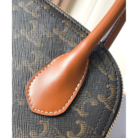 Replica Borsa a mano Celine Teen Honorine Caffè scuro Imitazioni Falso