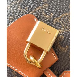 Replica Borsa a mano Celine Teen Honorine Caffè scuro Imitazioni Falso