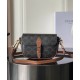 Replica Borsa a tracolla Celine Folcd Caffè scuro Imitazioni Falso
