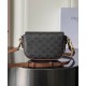 Replica Borsa a tracolla Celine Folcd Caffè scuro Imitazioni Falso