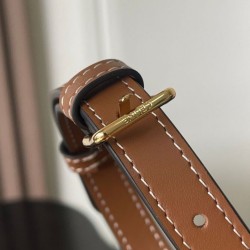 Replica Borsa a tracolla Celine Folcd Caffè scuro Imitazioni Falso