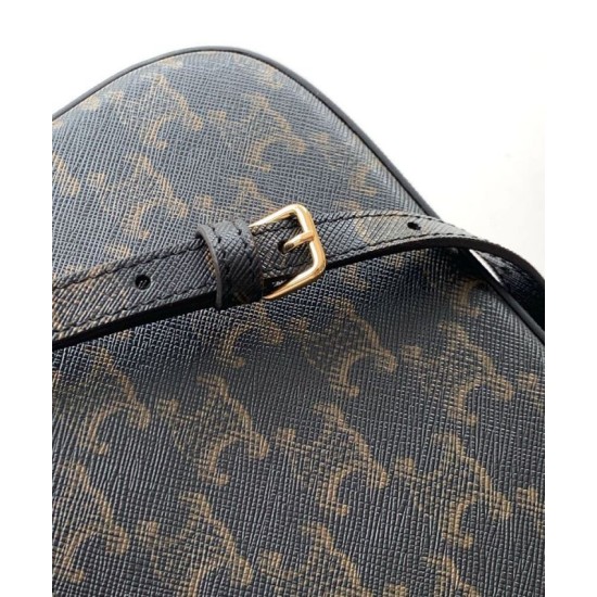 Replica Borsa a tracolla Celine Tina Caffè scuro Imitazioni Falso