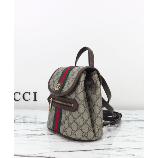 Replica Zaino piccolo Gucci Ophidia 836854 Caffè scuro Imitazioni Falso