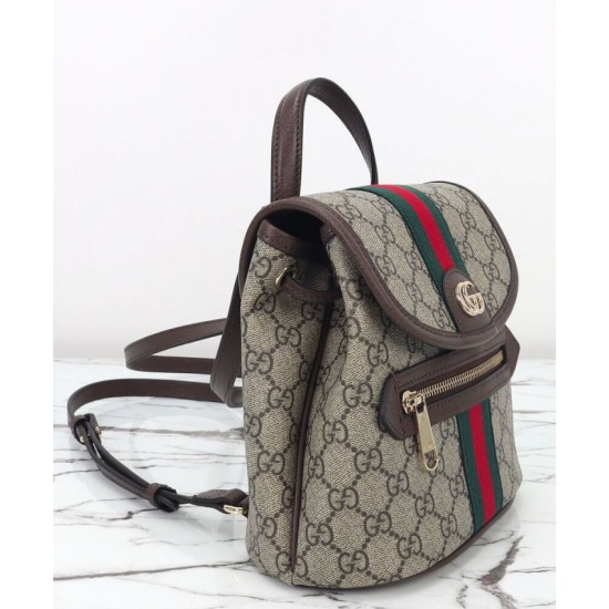 Replica Zaino piccolo Gucci Ophidia 836854 Caffè scuro Imitazioni Falso
