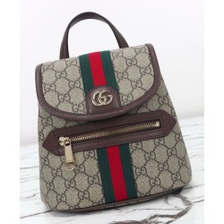 Replica Zaino piccolo Gucci Ophidia 836854 Caffè scuro Imitazioni Falso