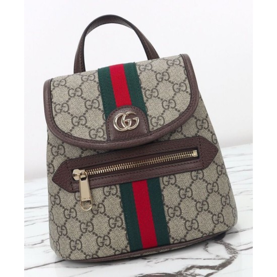 Replica Zaino piccolo Gucci Ophidia 836854 Caffè scuro Imitazioni Falso