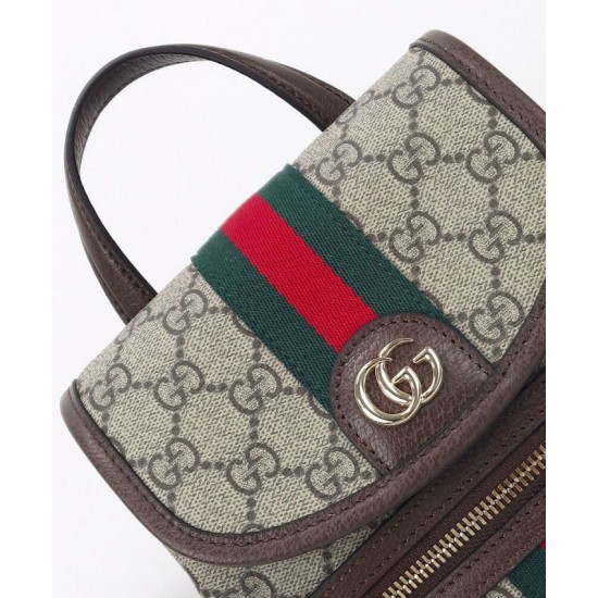 Replica Zaino piccolo Gucci Ophidia 836854 Caffè scuro Imitazioni Falso