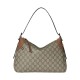 Replica Borsa a tracolla media Gucci serie GG Emblem 815216 Marrone Imitazioni Falso