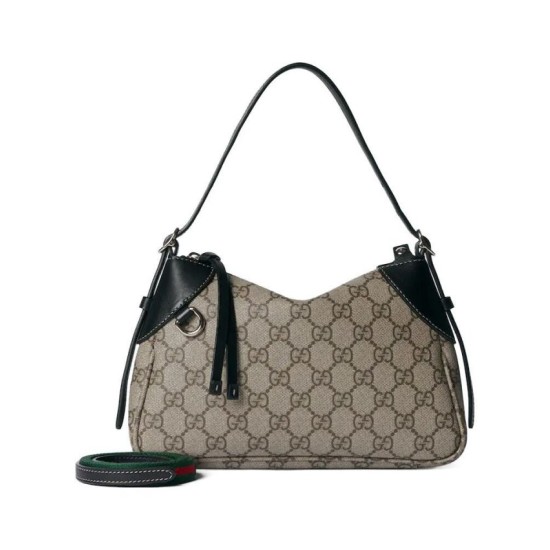 Replica Borsa a tracolla Gucci GG Emblem Piccola 815218 Marrone Imitazioni Falso