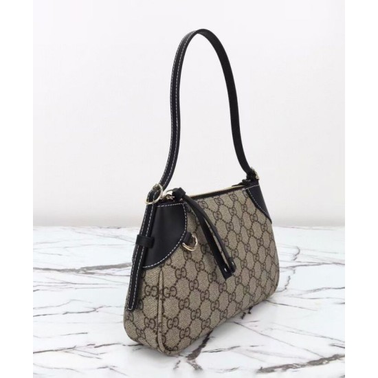 Replica Borsa a tracolla Gucci GG Emblem Piccola 815218 Marrone Imitazioni Falso