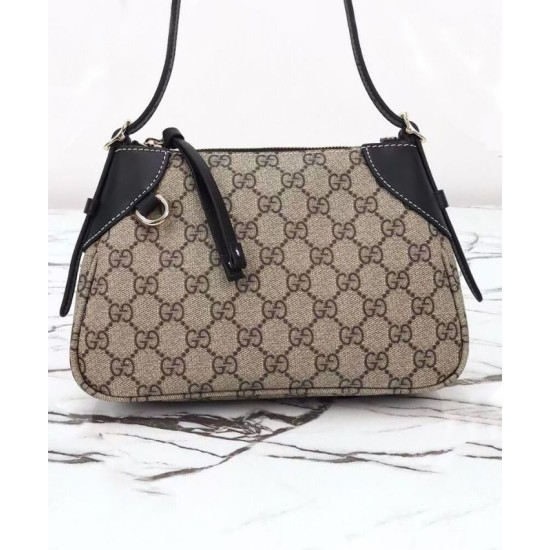 Replica Borsa a tracolla Gucci GG Emblem Piccola 815218 Marrone Imitazioni Falso