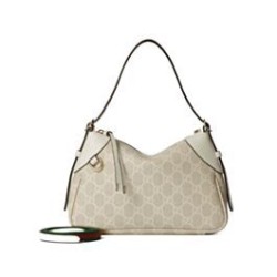 Replica Borsa a tracolla Gucci GG Emblem Piccola 815218 Crema Imitazioni Falso