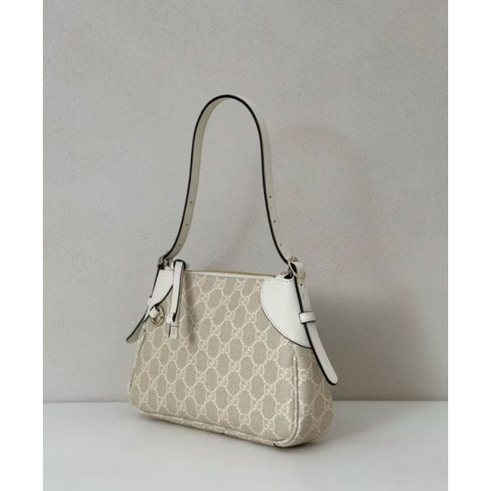 Replica Borsa a tracolla Gucci GG Emblem Piccola 815218 Crema Imitazioni Falso