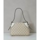 Replica Borsa a tracolla Gucci GG Emblem Piccola 815218 Crema Imitazioni Falso