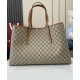 Replica Borsa tote oversize Gucci GG Emblem Series 815212 Caffè Imitazioni Falso