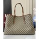 Replica Borsa tote oversize Gucci GG Emblem Series 815212 Caffè Imitazioni Falso