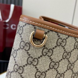 Replica Borsa tote oversize Gucci GG Emblem Series 815212 Caffè Imitazioni Falso