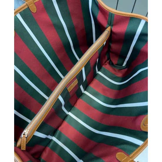 Replica Borsa tote oversize Gucci GG Emblem Series 815212 Caffè Imitazioni Falso