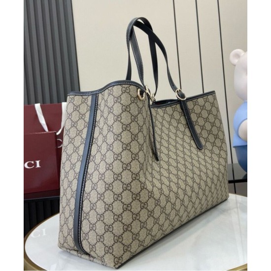 Replica Borsa tote oversize Gucci GG Emblem Series 815212 Nero Imitazioni Falso