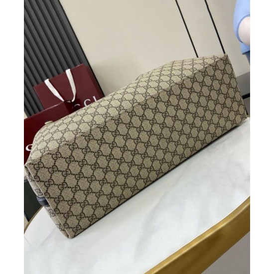 Replica Borsa tote oversize Gucci GG Emblem Series 815212 Nero Imitazioni Falso