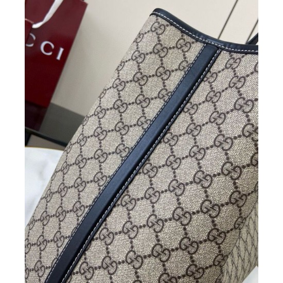 Replica Borsa tote oversize Gucci GG Emblem Series 815212 Nero Imitazioni Falso