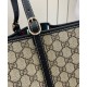 Replica Borsa tote oversize Gucci GG Emblem Series 815212 Nero Imitazioni Falso
