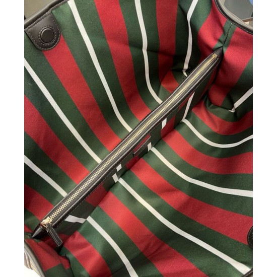 Replica Borsa tote oversize Gucci GG Emblem Series 815212 Nero Imitazioni Falso