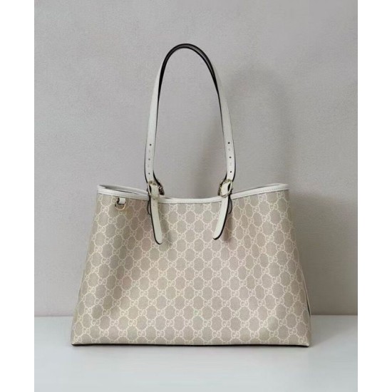 Replica Borsa tote grande Gucci GG Emblem 815213 Nero Imitazioni Falso