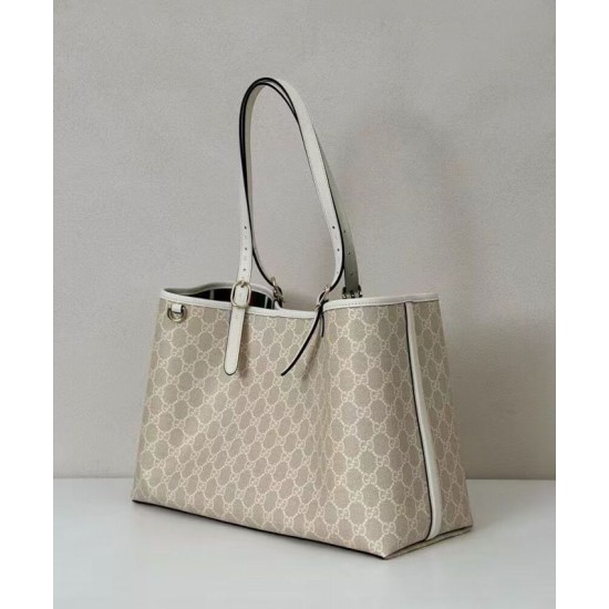 Replica Borsa tote grande Gucci GG Emblem 815213 Nero Imitazioni Falso