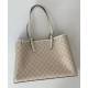 Replica Borsa tote grande Gucci GG Emblem 815213 Nero Imitazioni Falso