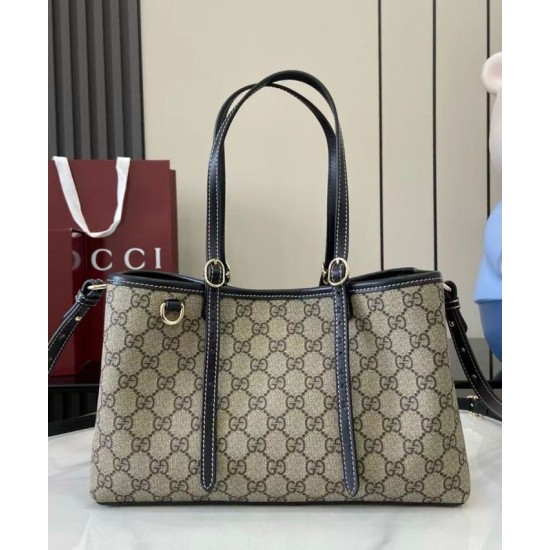 Replica Borsa tote piccola Gucci GG Emblem 815214 Nero Imitazioni Falso Replica Borsa tote piccola Gucci GG Emblem 815214 Nero Imitazioni Falso