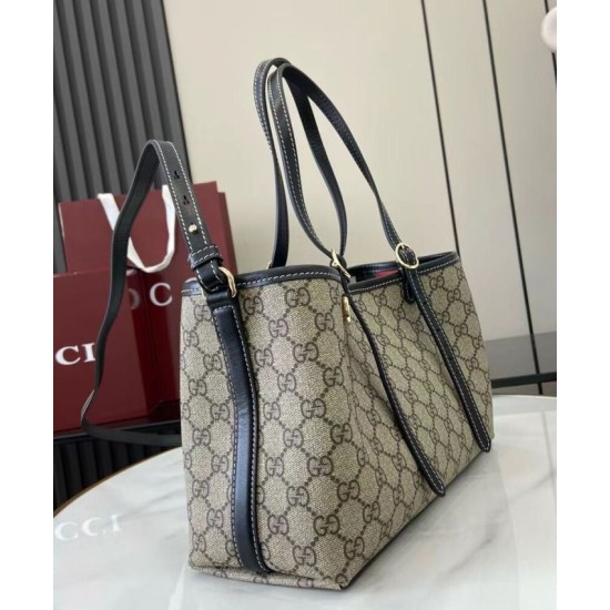 Replica Borsa tote piccola Gucci GG Emblem 815214 Nero Imitazioni Falso Replica Borsa tote piccola Gucci GG Emblem 815214 Nero Imitazioni Falso