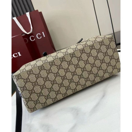 Replica Borsa tote piccola Gucci GG Emblem 815214 Nero Imitazioni Falso Replica Borsa tote piccola Gucci GG Emblem 815214 Nero Imitazioni Falso